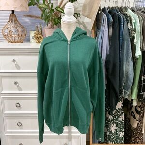 Free Planet | Green Zip-up Hoodie size XL NWT